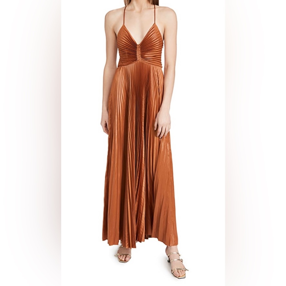 A.L.C. Aries Pleated Maxi Dress